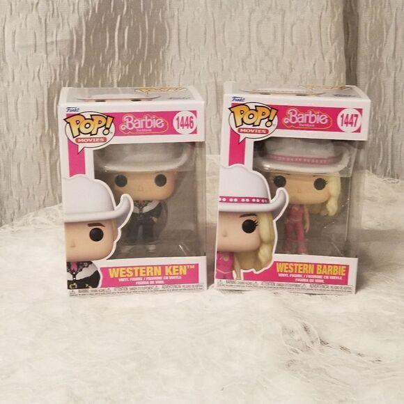 Funko Pop! Barbie the Movie Lot: Western Barbie 1447 Western Ken 1447 in new con - Picture 5 of 5